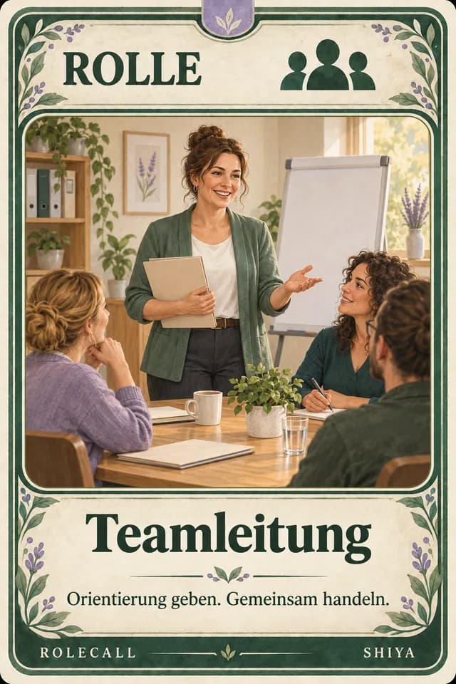 ROLECALL-Rollenkarte Teamleitung